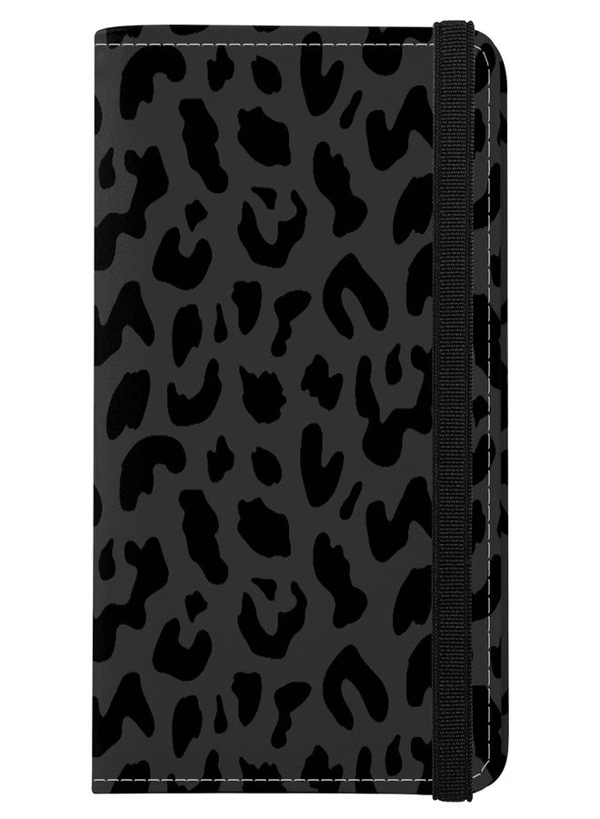 GABraden Cute Passport Holder and Holder Combo Passport Cover with RFID Blocking Women Men Compatible Wallet Credit Card Protector(Black Grey Leopard Cheetah Pattern) - Image 1